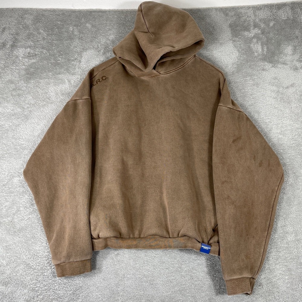 Pacsun ARC Hoodie Mens‎ Small Brown Active Recreation Comfort Boxy Streetwear